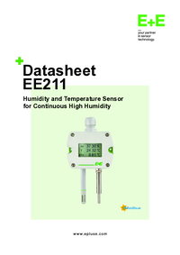 Thumbnail of document Data Sheet - EE211 Humidity/Temperature Transmitter